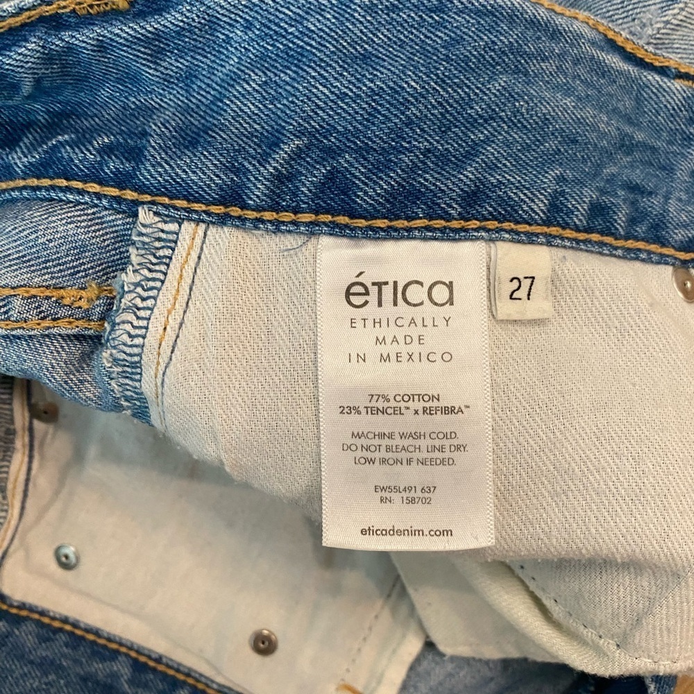 Etica Light Blue Jean Shorts - Picture 4 of 4
